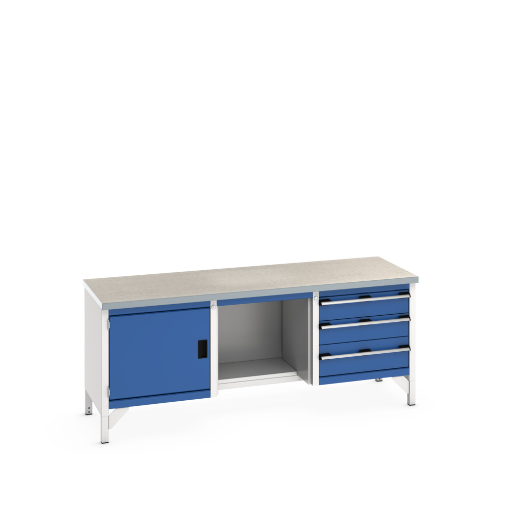 41002072.11V - Etabli Monobloc KW Cubio 2078-3.8 Lino