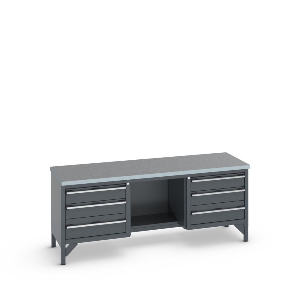 41002075.77V - Etabli Monobloc KW Cubio 2078-3.9 Lino
