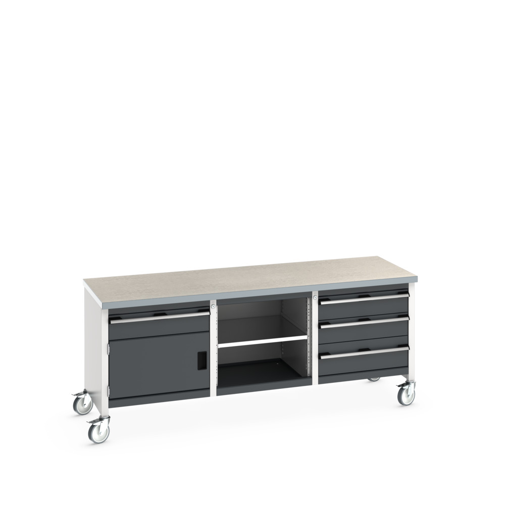 41002129. - Etabli Monobl. Mob KW Cubio2078-3.4 Lino