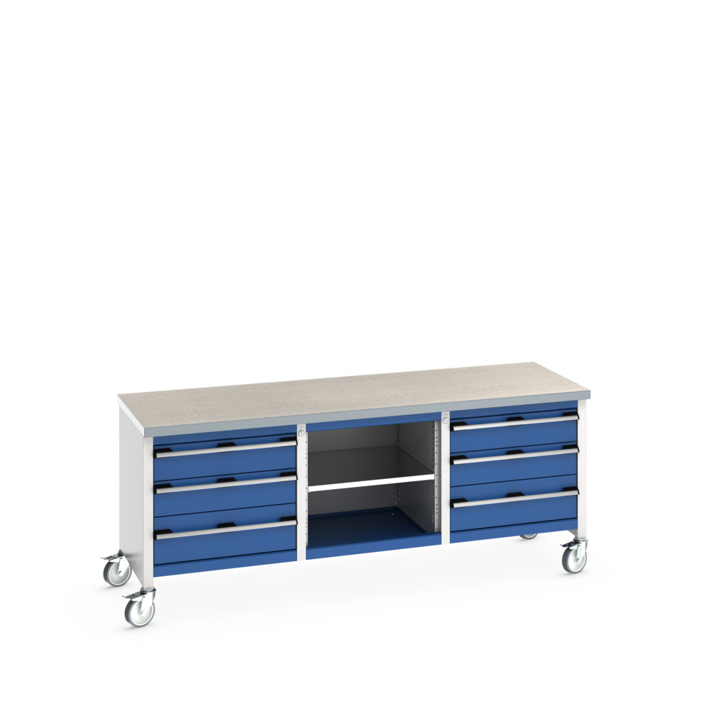 41002132.11V - Etabli Monobl. Mob KW Cubio2078-3.5 Lino