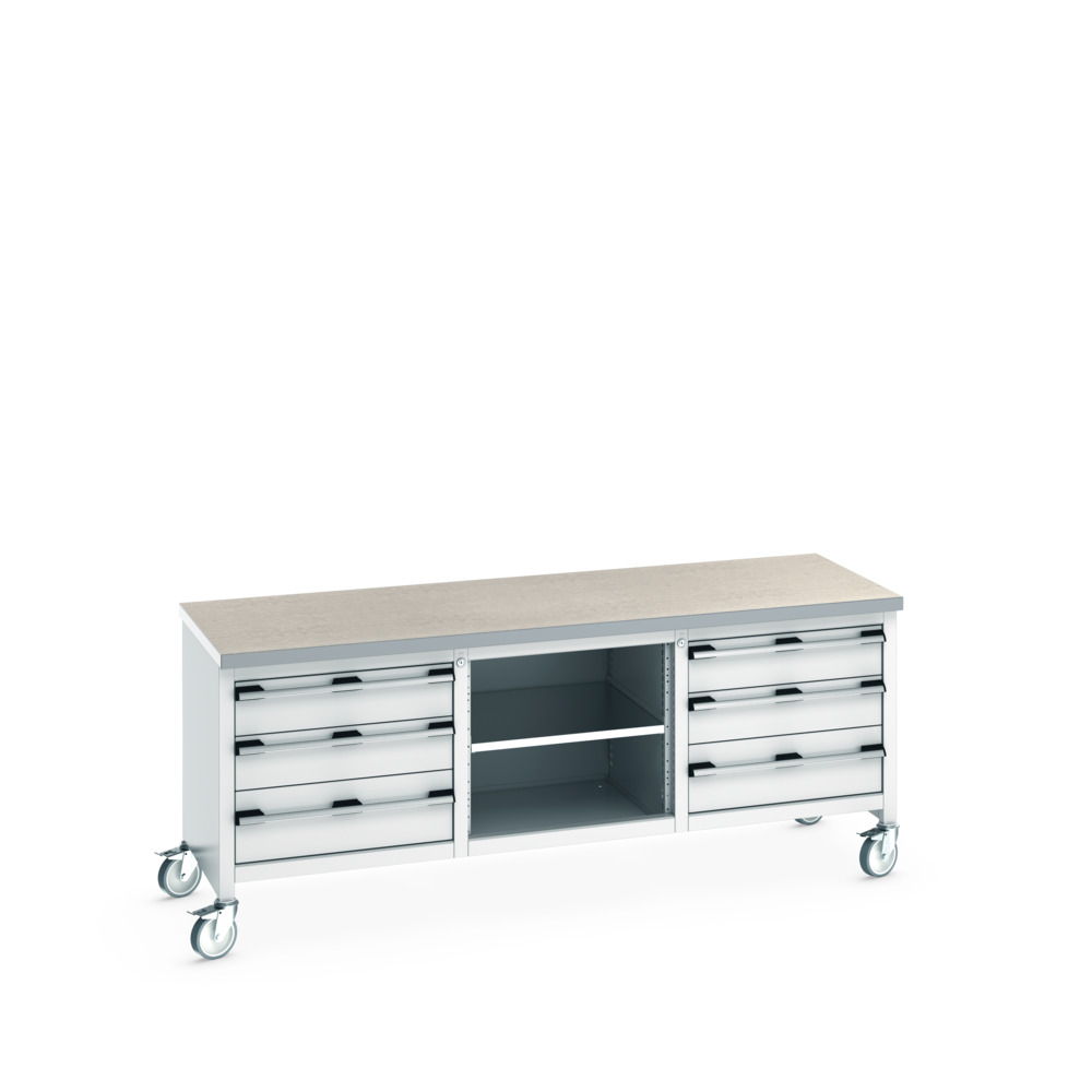 41002132.16V - Etabli Monobl. Mob KW Cubio2078-3.5 Lino