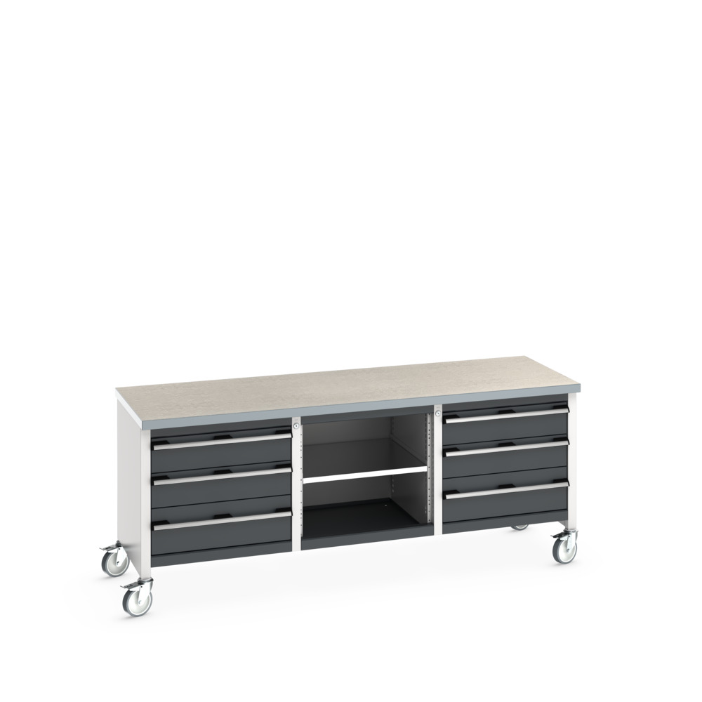 41002132. - Etabli Monobl. Mob KW Cubio2078-3.5 Lino